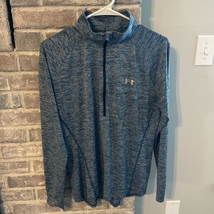 Under Armour 1/2 Zip women’s XL BLUE track jacket lightweight